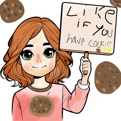 realistic girl holding up a sign