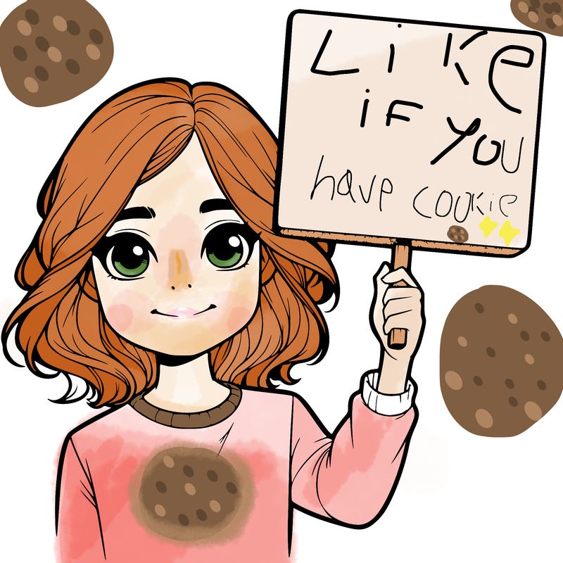 realistic girl holding up a sign