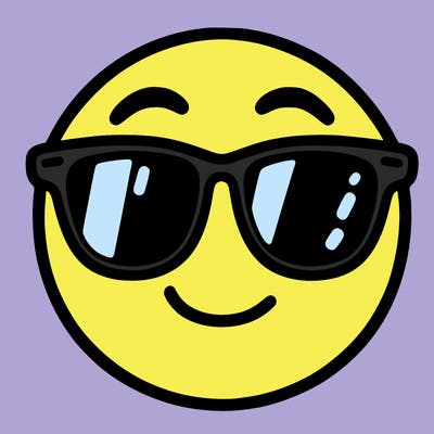 emoji with sunglasses