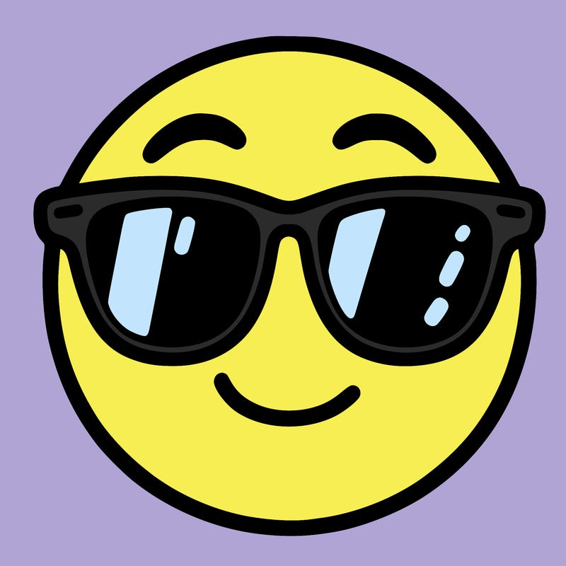 emoji with sunglasses