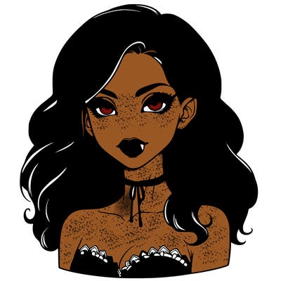 vampire girl realistic
