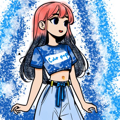 girl in a cute crop top
