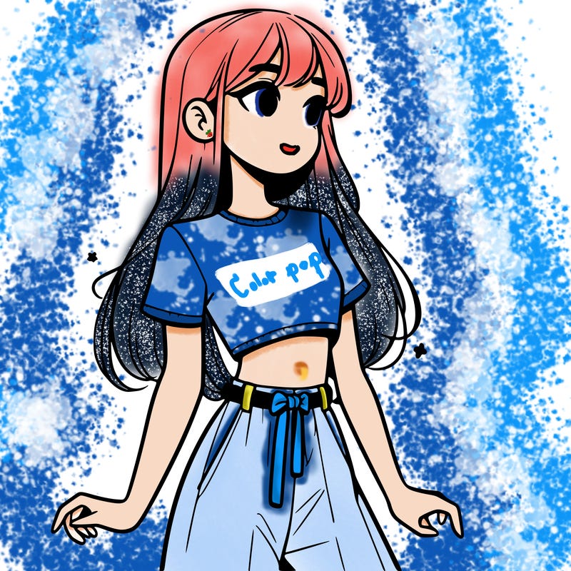 girl in a cute crop top