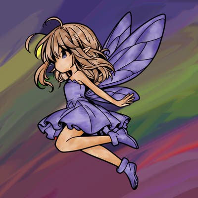 manga fairy flying