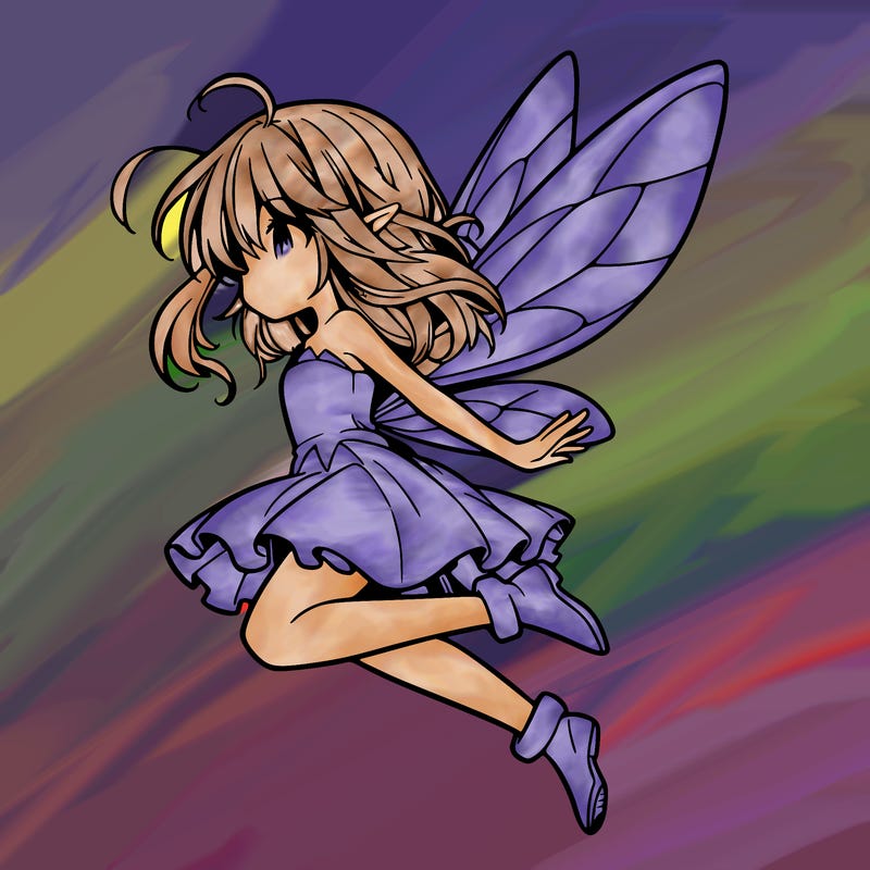 manga fairy flying