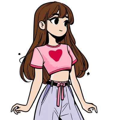 girl in a cute crop top