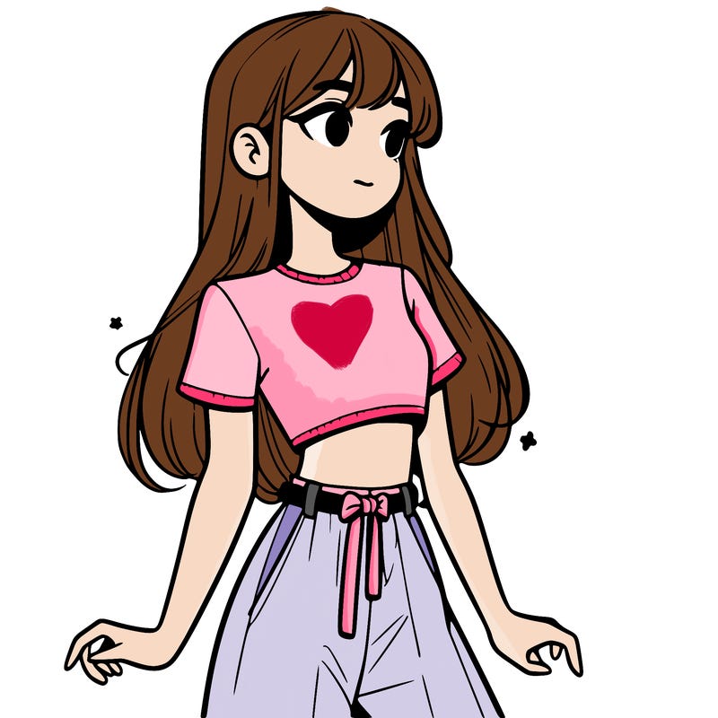 girl in a cute crop top