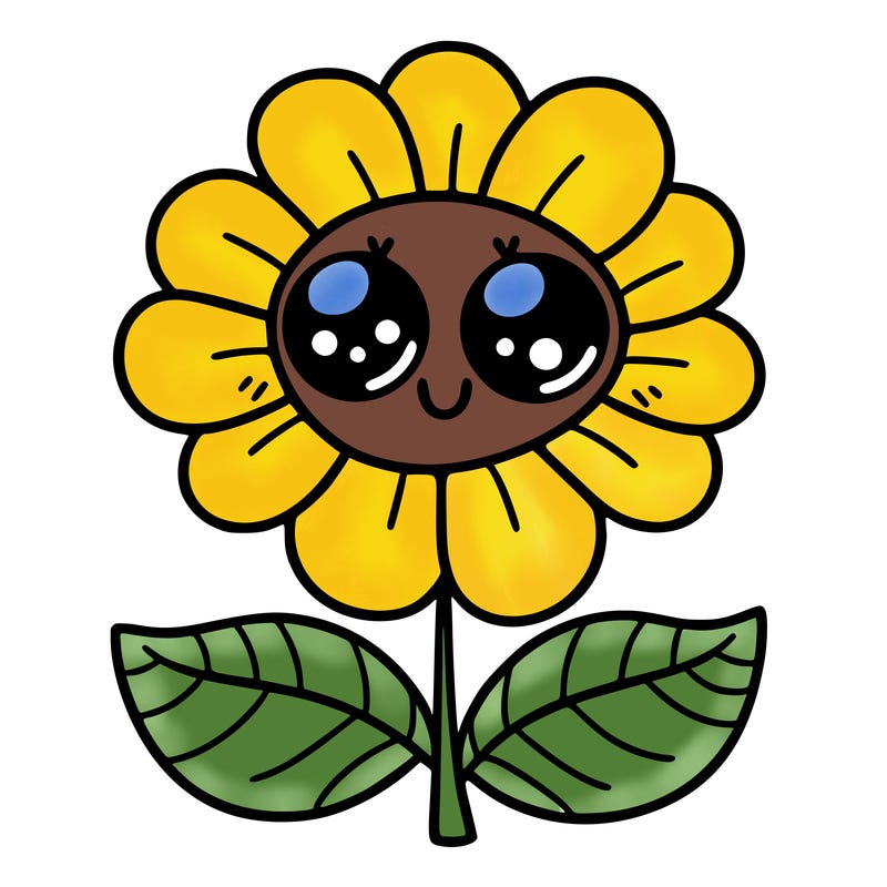 flower with eyes