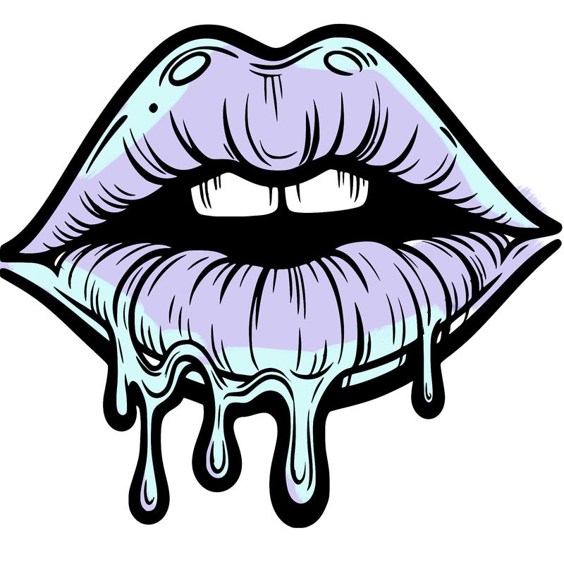 lips that look realistic and drip