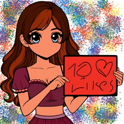 realistic pretty girl holding blank sign