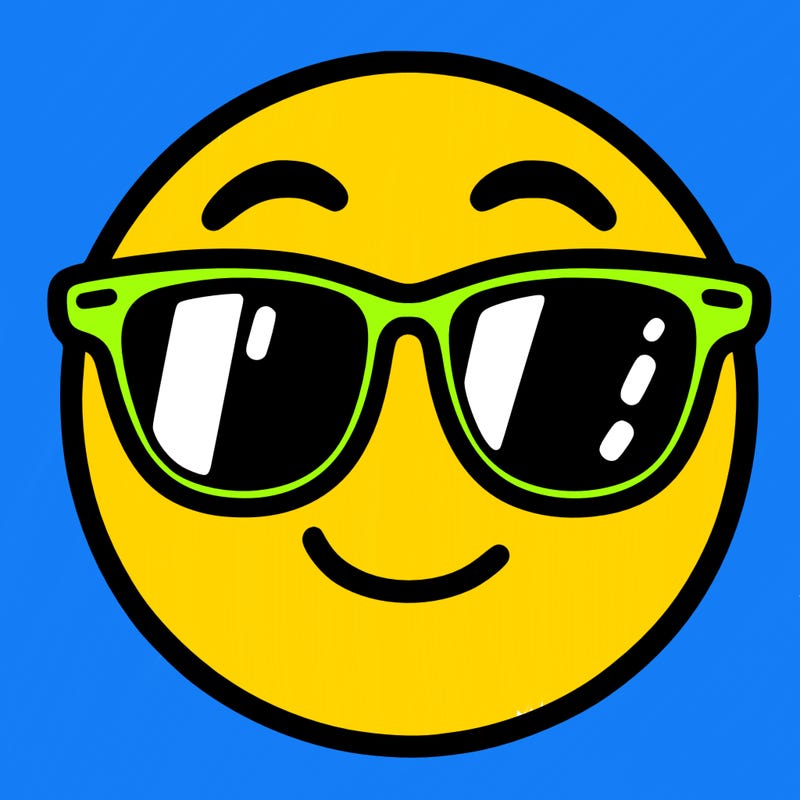 emoji with sunglasses