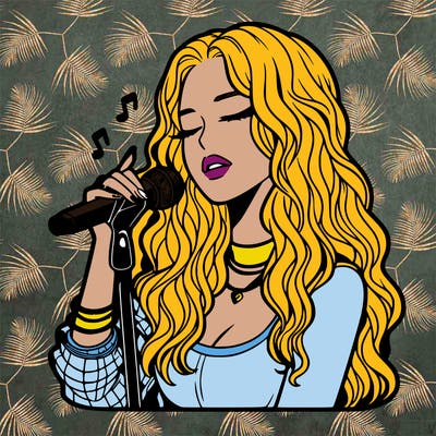 realistic female singer