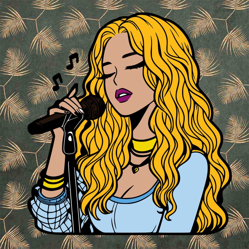 realistic female singer