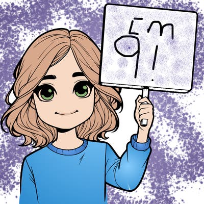 realistic girl holding up a sign