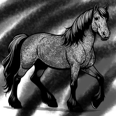 realistic horse