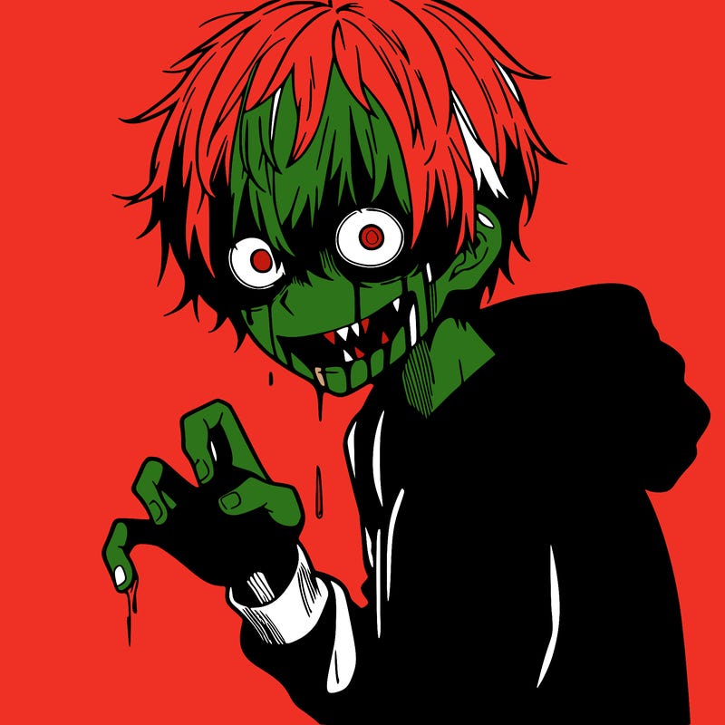 scary anime boy