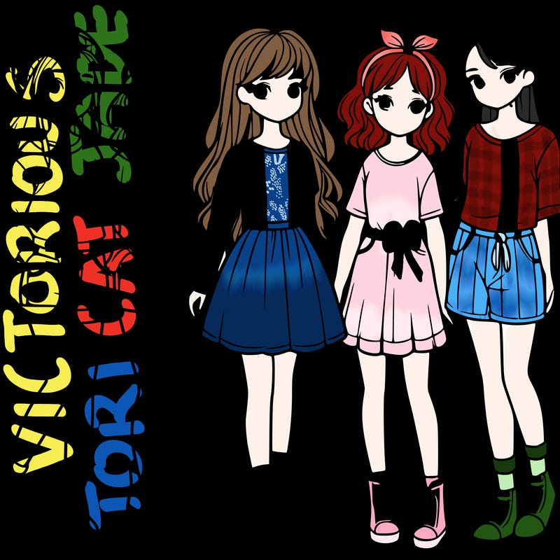 a group of five girls