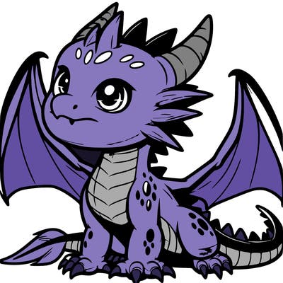 fierce baby night dragon