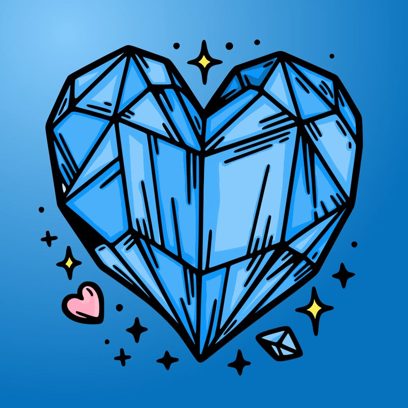 crystal heart
