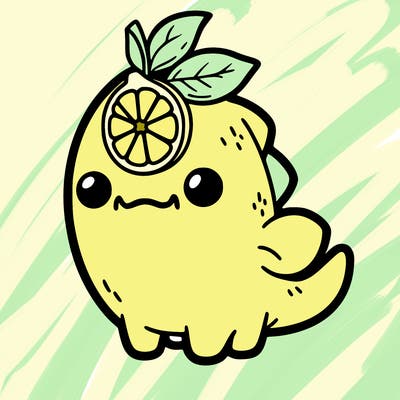 creature with lemon on it
