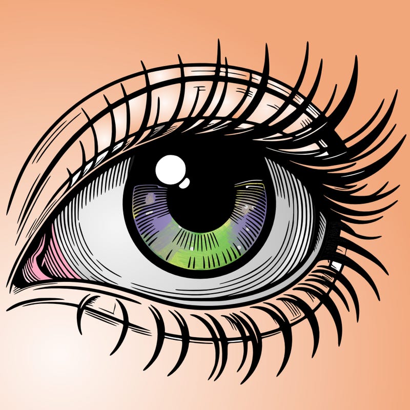 blank realistic eye