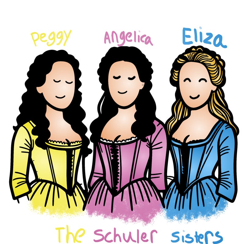the schuyler sisters from hamilton the musical