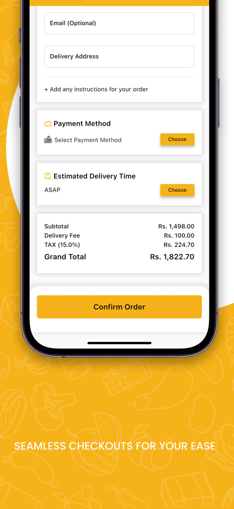 Tayto Cafe - Tayto Cafe app checkout screen showing order summary and confirm order button