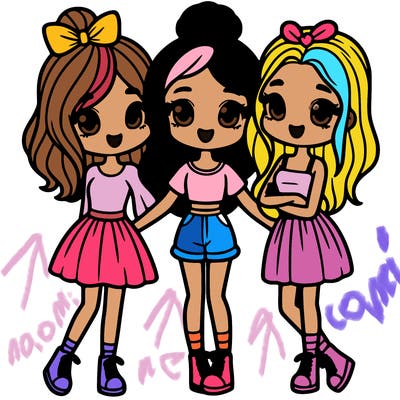 three girl best friends