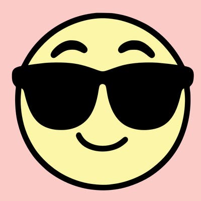 emoji with sunglasses