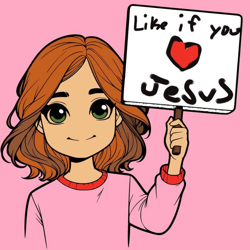 realistic girl holding up a sign