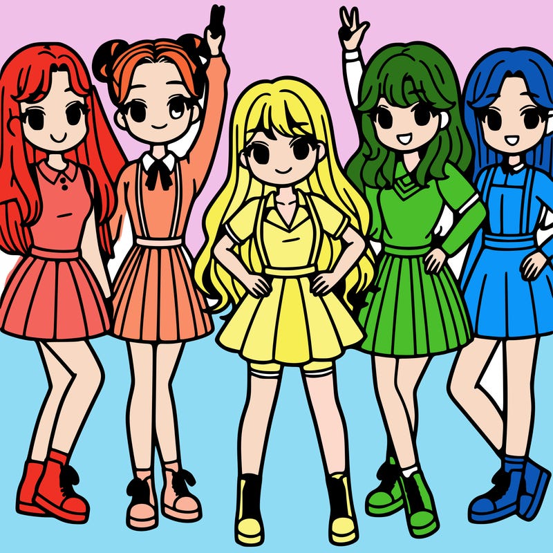 five girls