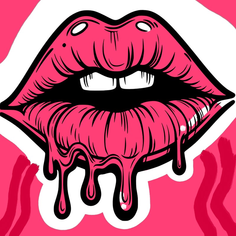lips that look realistic and drip