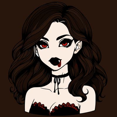 vampire girl realistic
