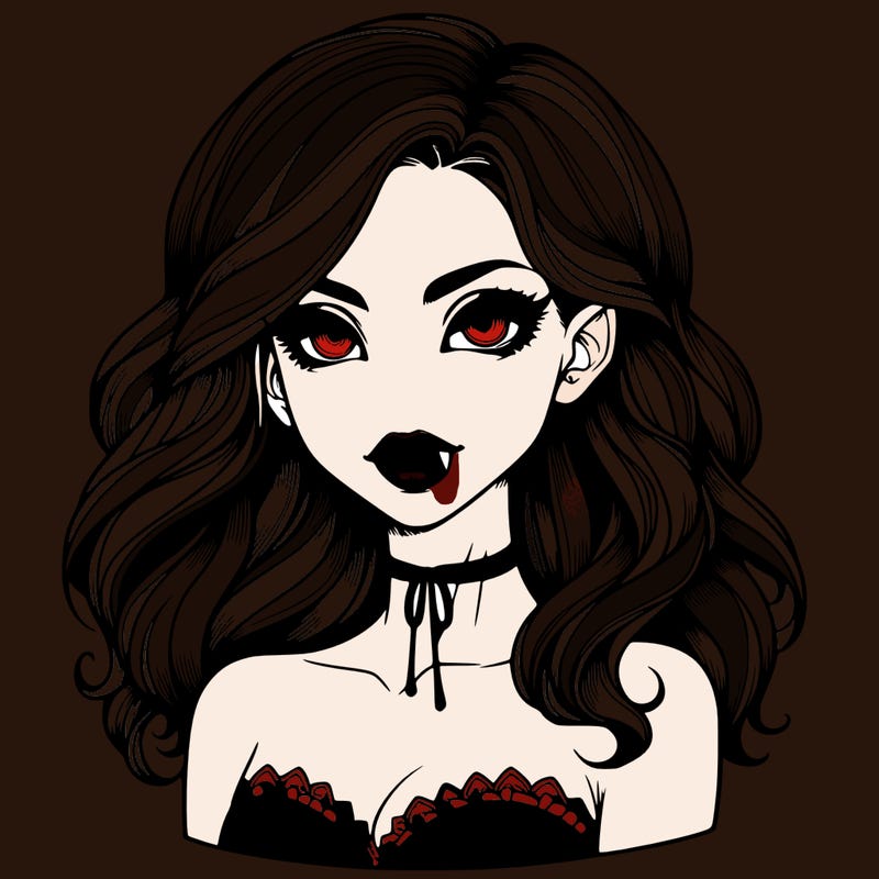 vampire girl realistic