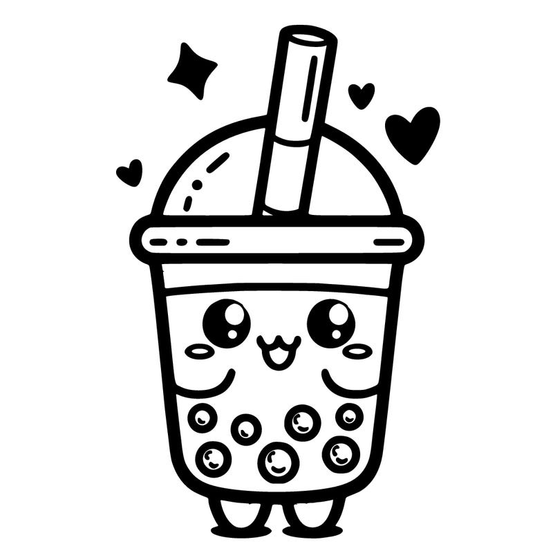 kawaii boba tea