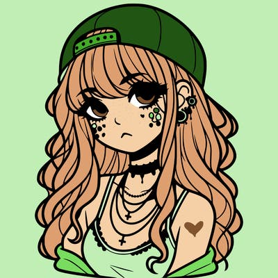 scene girl aesthetic