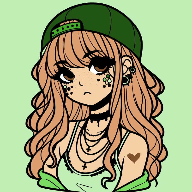 scene girl aesthetic