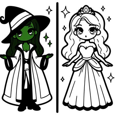 alphaba and glenda half and half