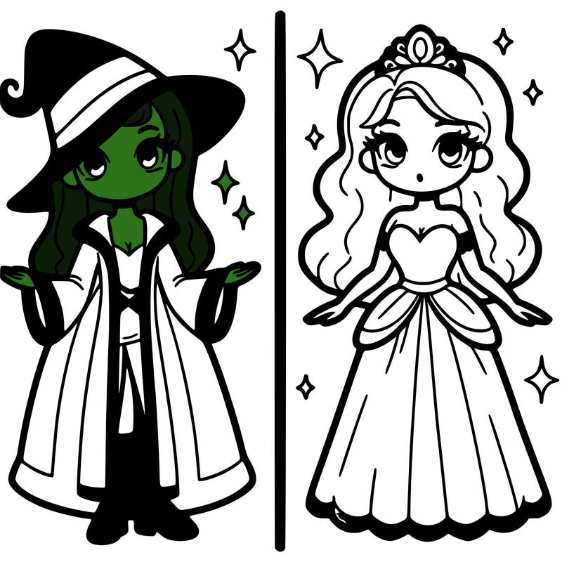 alphaba and glenda half and half