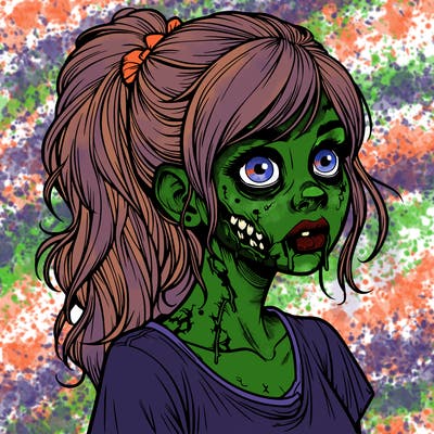 realistic zombie girl