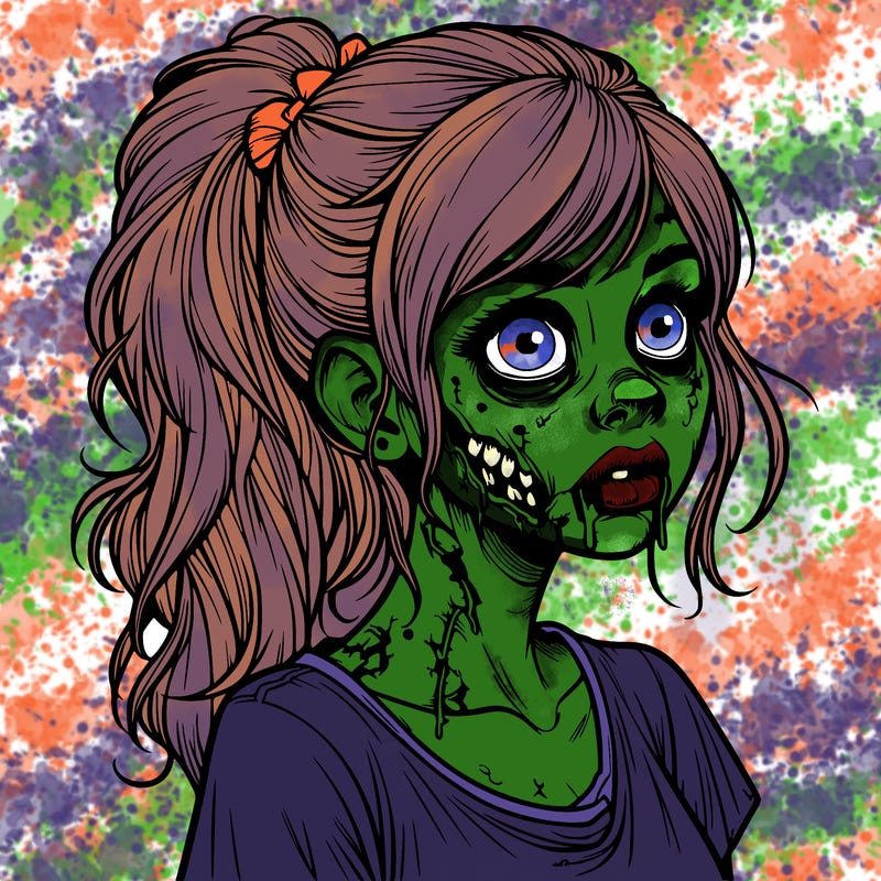 realistic zombie girl