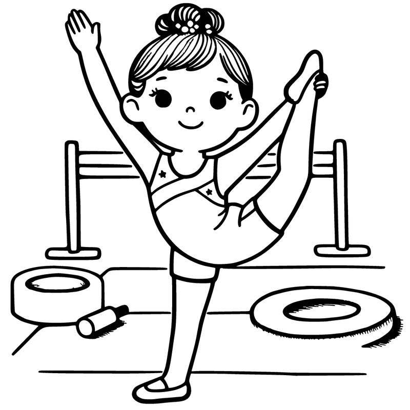 a girl gymnastics