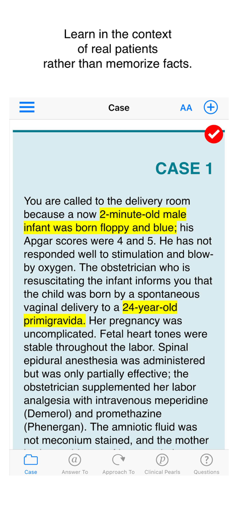 Case Files Pediatrics, 6e - A clinical case study screen for medical students in the Case Files Pediatrics mobile app