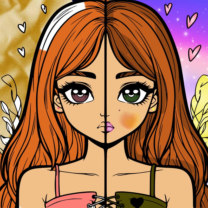 realistic girl split