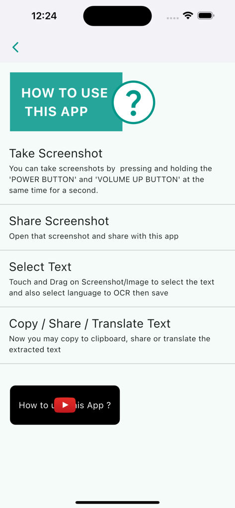 Schritt-für-Schritt-Anleitung zur Verwendung der App 'Text auf Bildschirm kopieren' zum Extrahieren von Text aus Screenshots