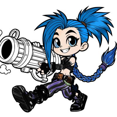 jinx, arcane, league of legends