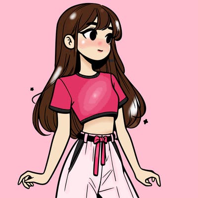 girl in a cute crop top