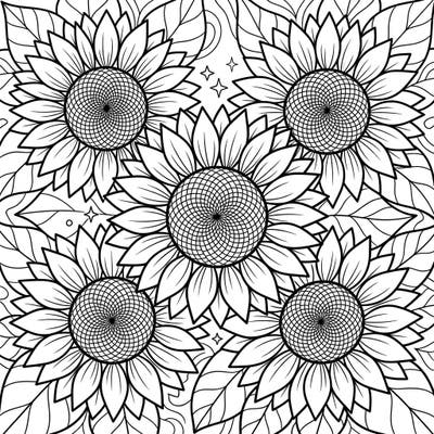 Immerse yourself in the beauty of nature with these stunning sunflower head coloring pages, thoughtfully designed for seniors. Enjoy large print and clear outlines that offer both relaxation and cognitive engagement.