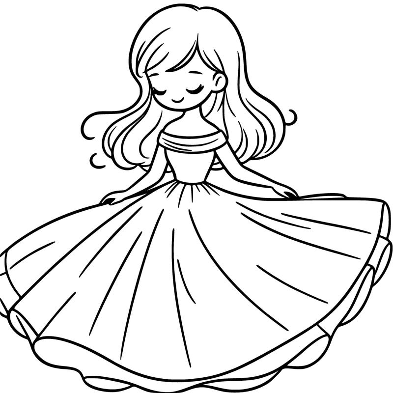 a woman in a dress twirling
