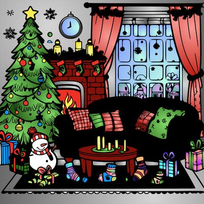 christmas living room